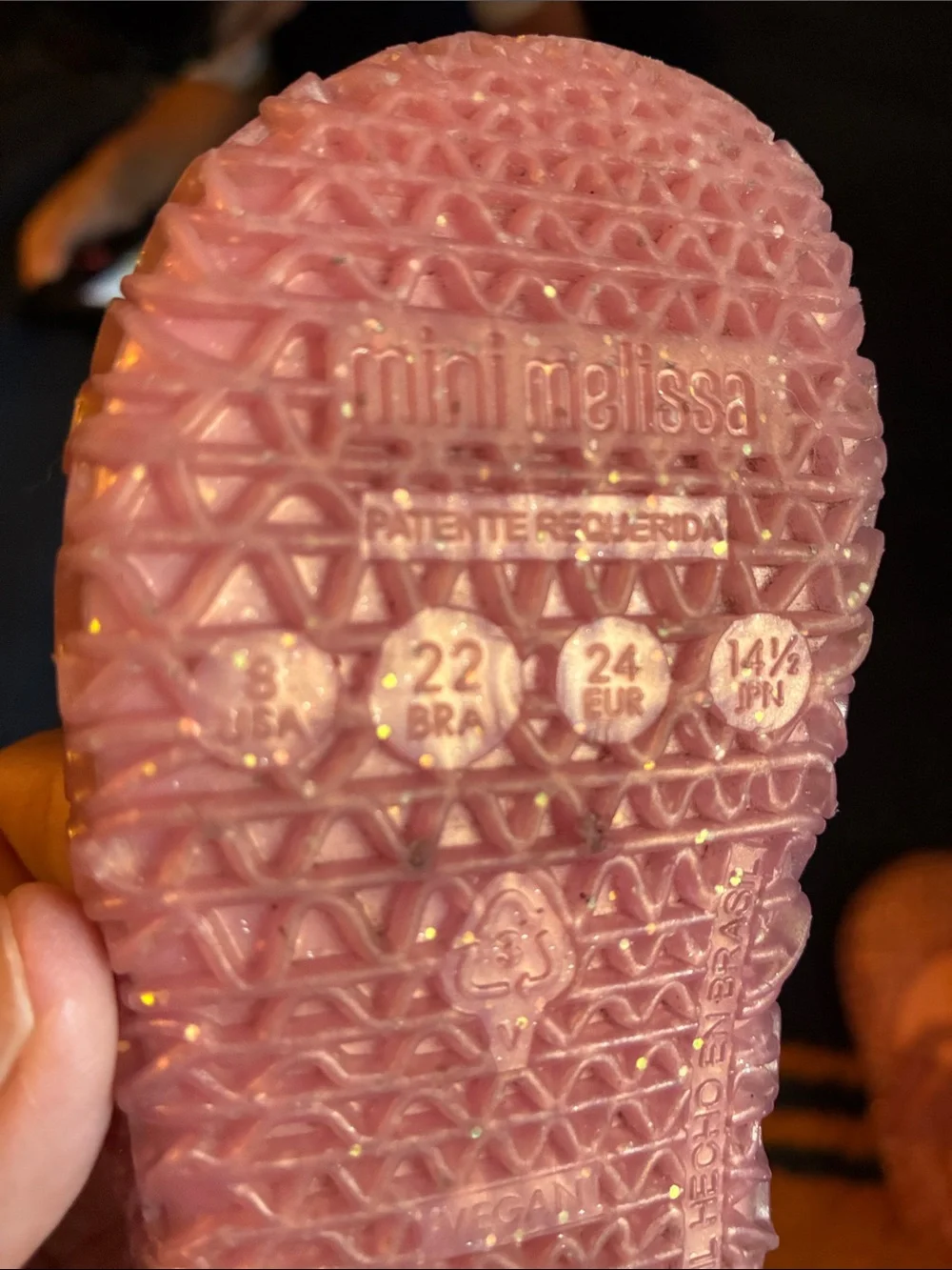 Mini Melissa pink Jelly Woven Mary Jane Sandals